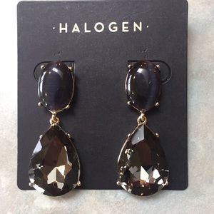 Halogen drop earrings